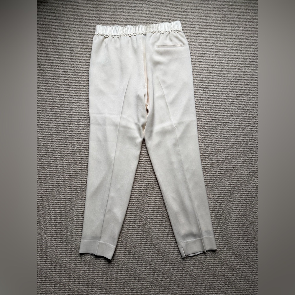 3.1 Phillip Lim Cream Elastic-Waist Silk Cream Jogger Trousers - Picture 2 of 4